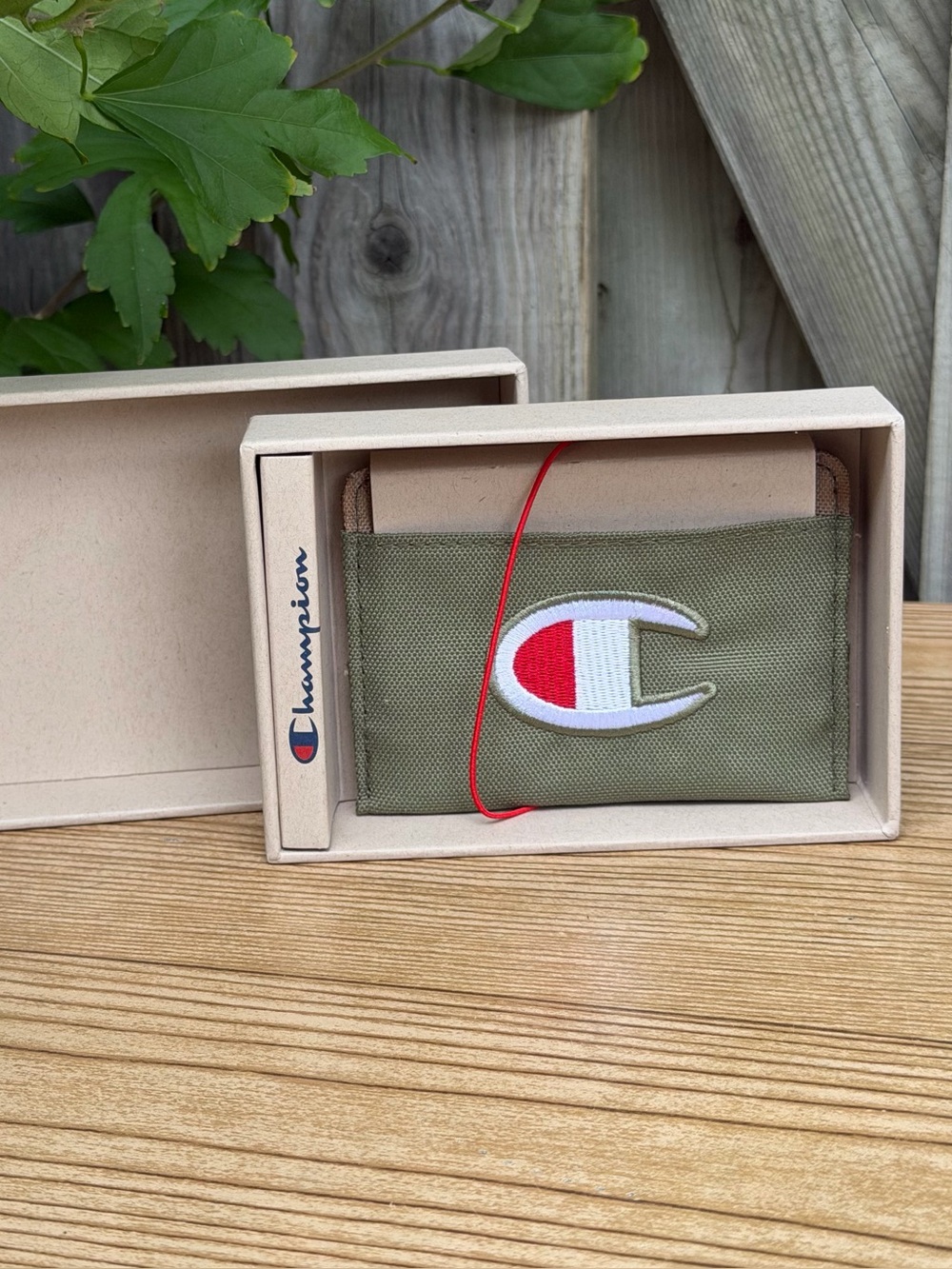 Champion Khaki/Olive Lifeline Card Holder Wallet One Size New